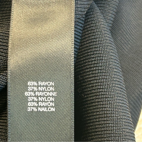 KENNETH Cole black short sleeve bodycon bandage dress Sz M - Picture 7 of 13